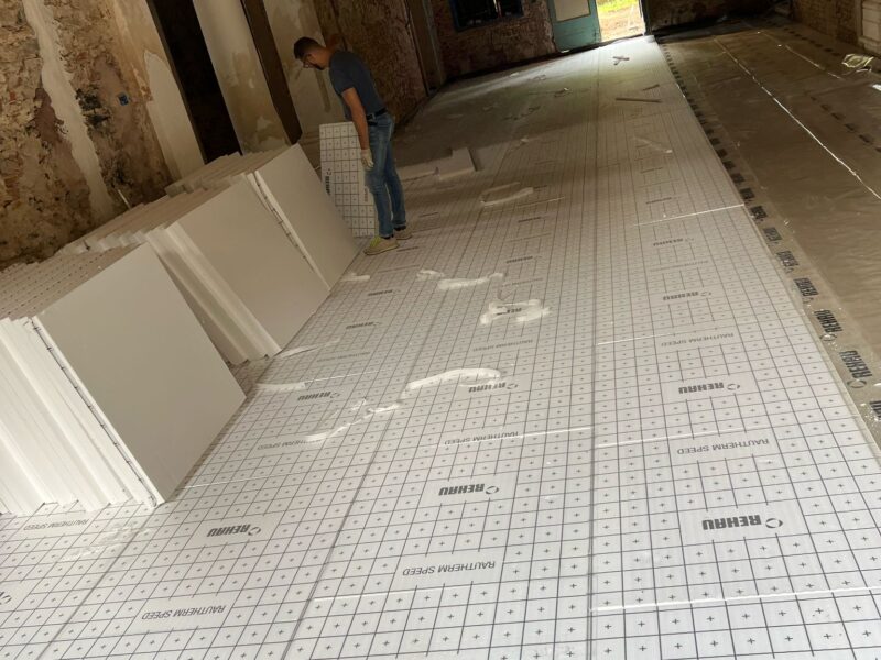 fasi installazione impianto radiante